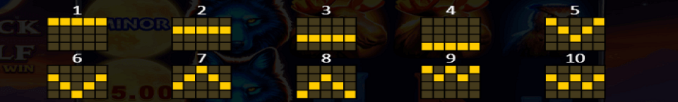 black wolf hold and win payline