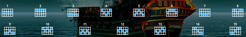 wild galleon paylines