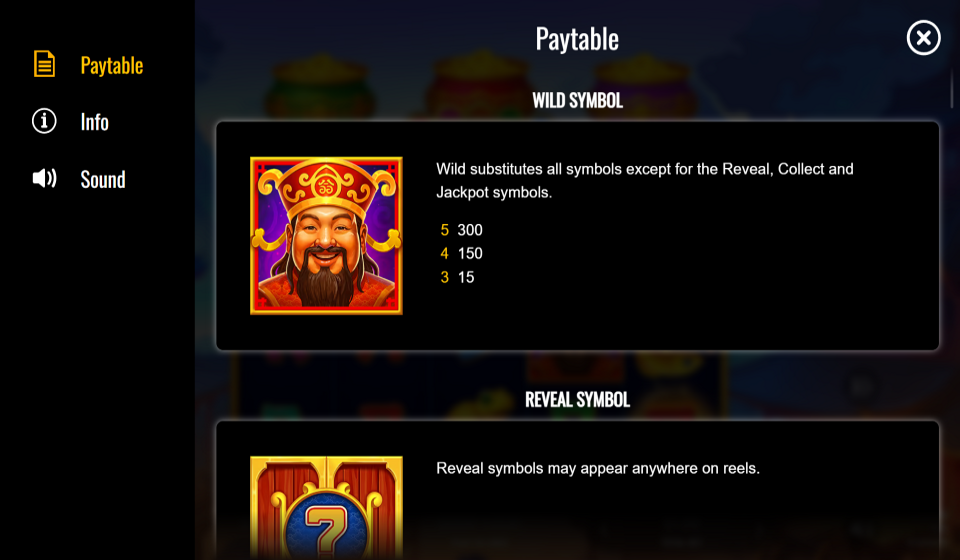 3 fortune pots paytable 1