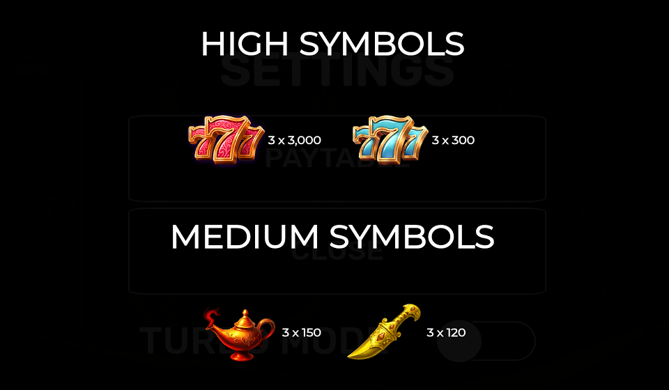 777 sands of magic paytable 1
