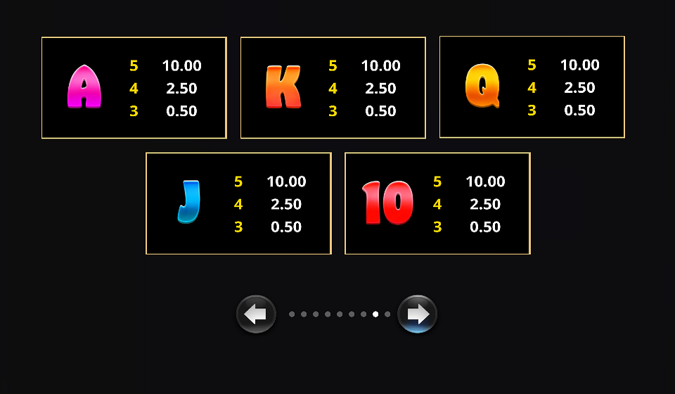 action bass paytable 3