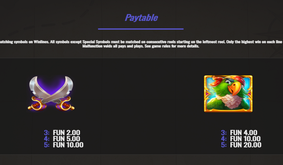 ahoy royale paytable 2