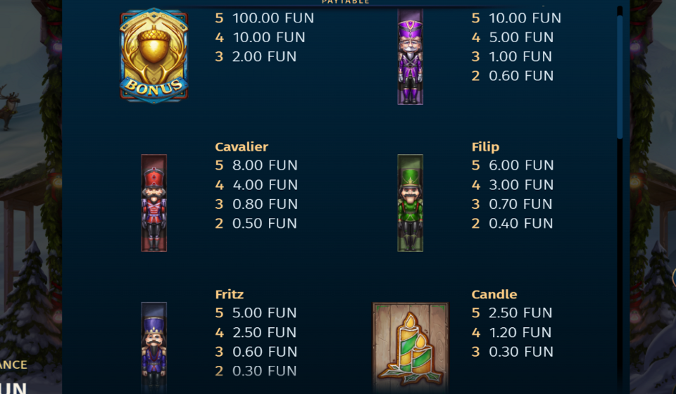 big stack nutcrack paytable 1