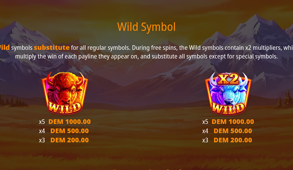 buffalo goes wild 2 paytable 3