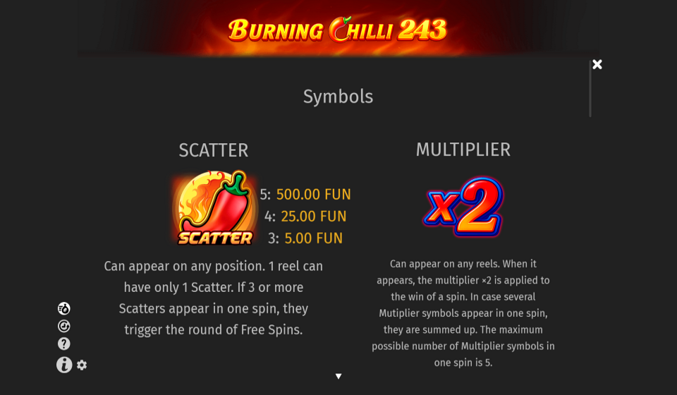 burning chilli 243 paytable 1