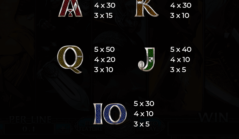 demi gods iii 15 lines paytable 4