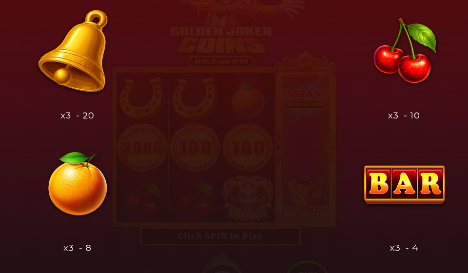 golden joker coins hold and win paytable 3