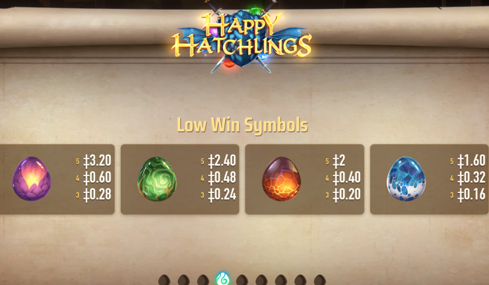 happy hatchlings paytable 2