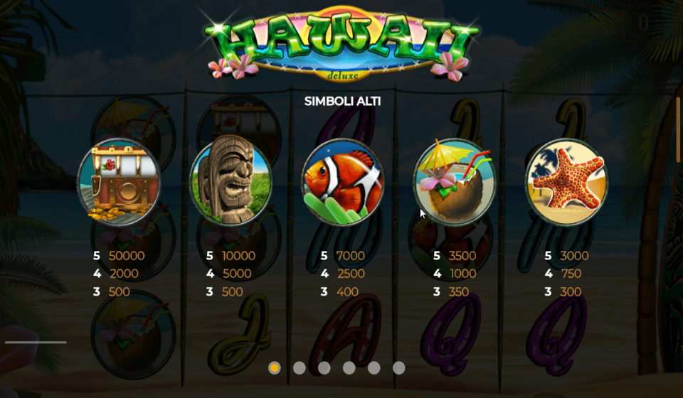 hawaii deluxe paytable 1