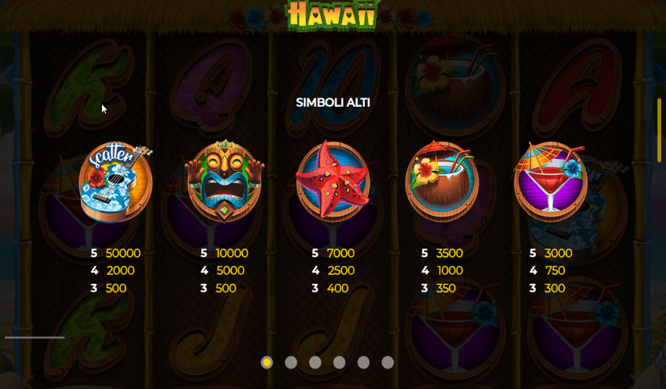 hawaii paytable 1
