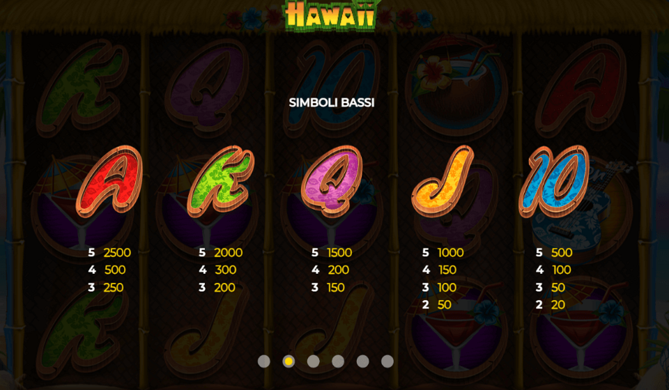 hawaii paytable 2