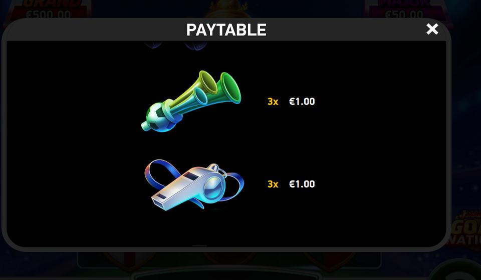j mania goal nations paytable 2