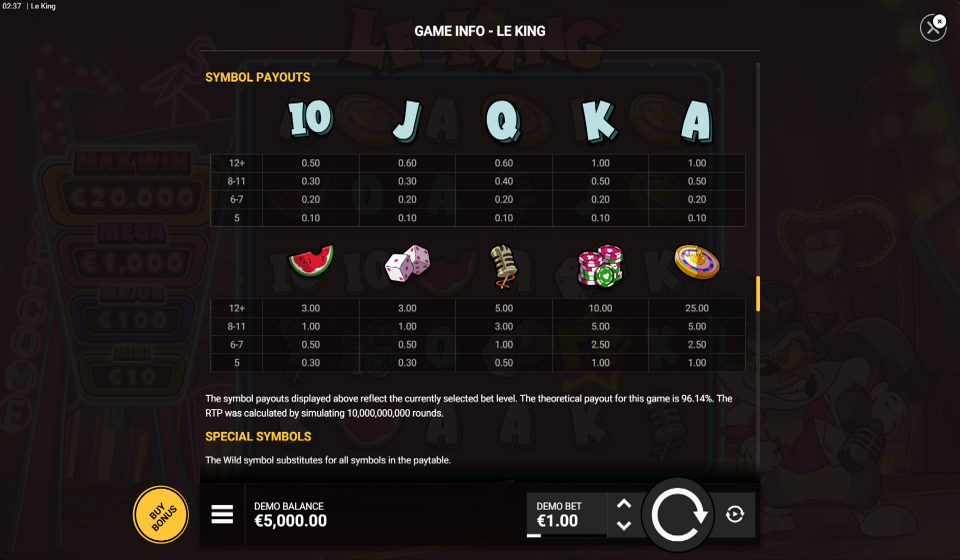 le king paytabke