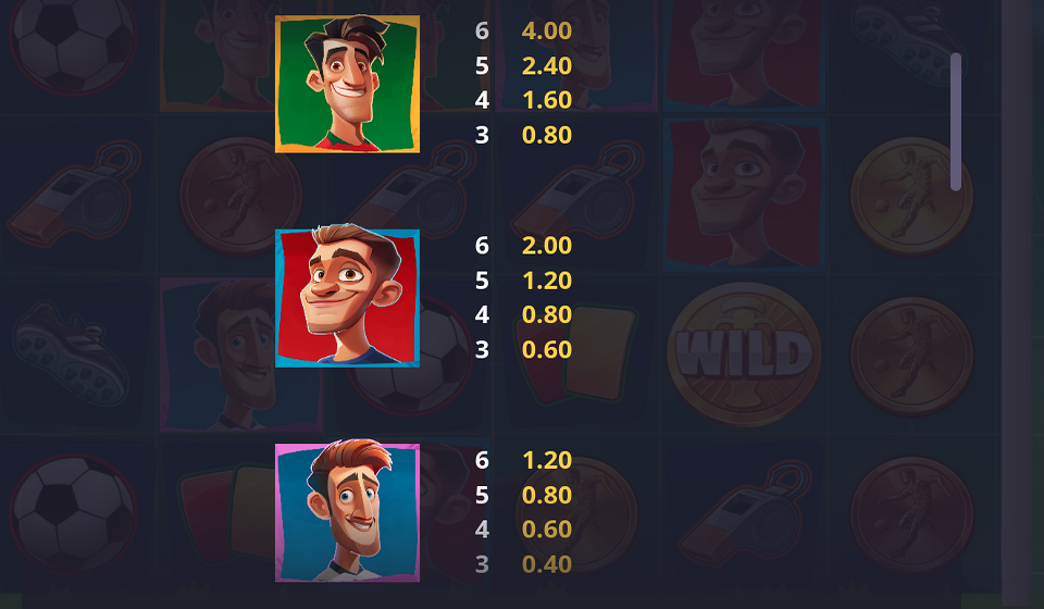 legends cup paytable 1