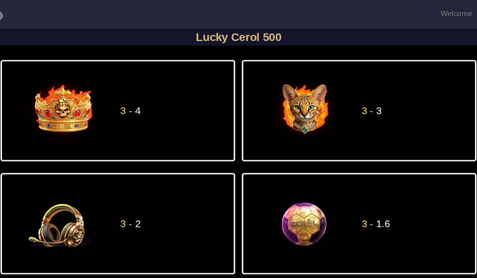 lucky cerol 500 paytable 1