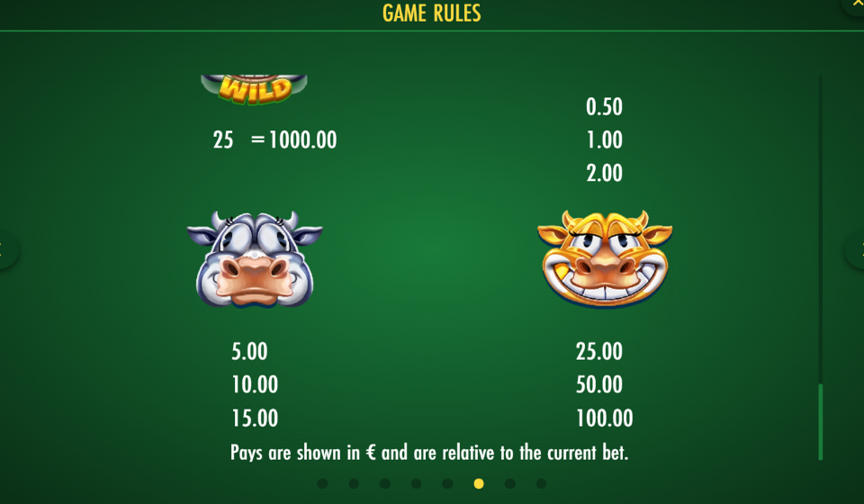 milk the cow paytable 6