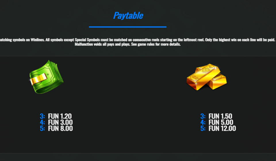 piggy bank stash paytable 3