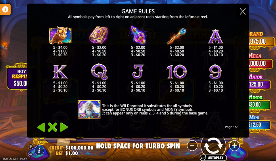 Spell Master Slot by Pragmatic Play 🎰 Free Demo Play