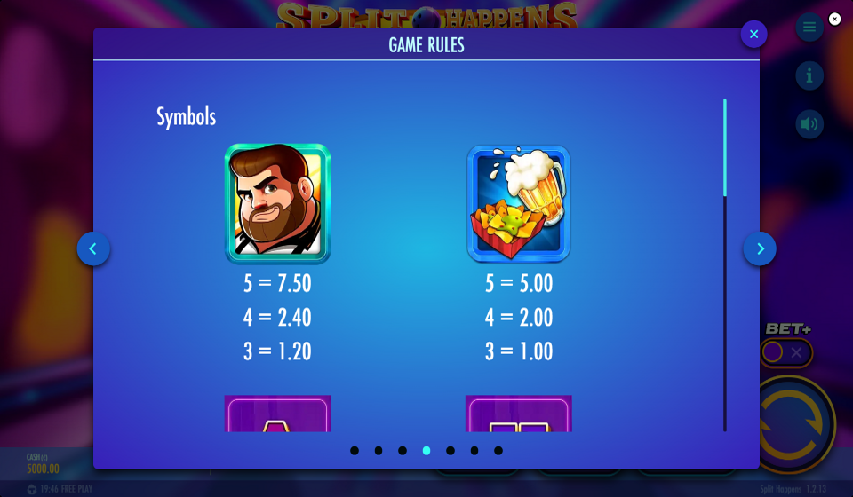 split happens paytable 1