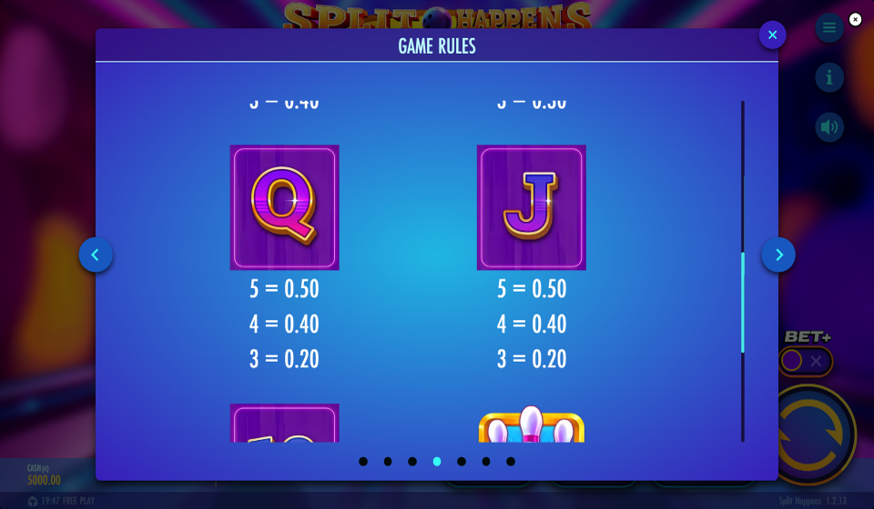 split happens paytable 3