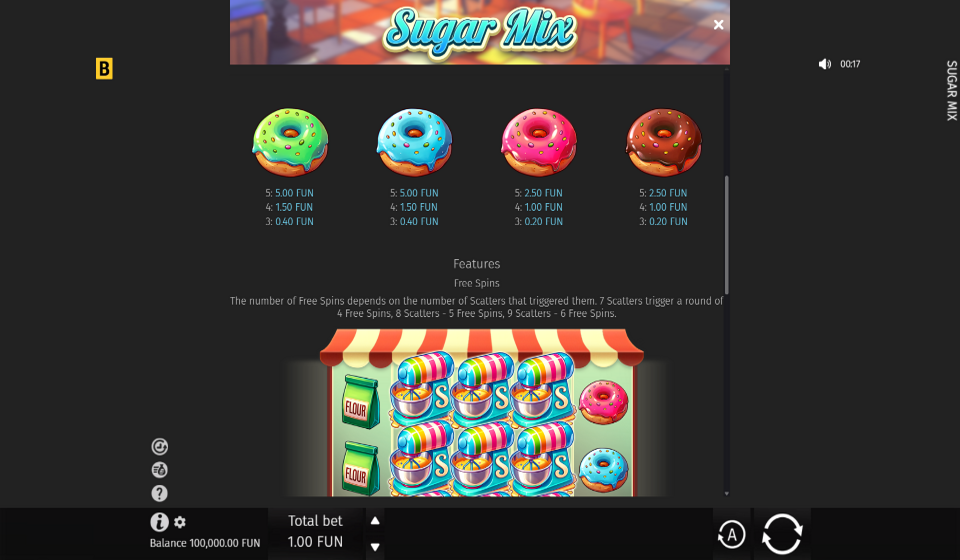 sugar mix paytable 2