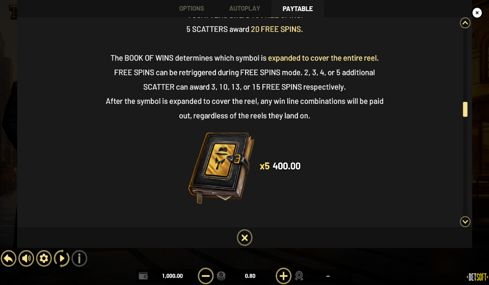 the slotfather book of wins paytable 3