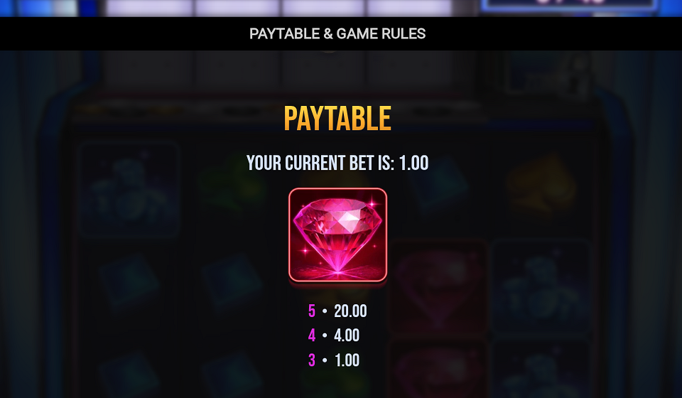 tipping point drop zone paytable 1