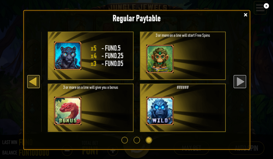 urgent games jungle jewels paytable 3