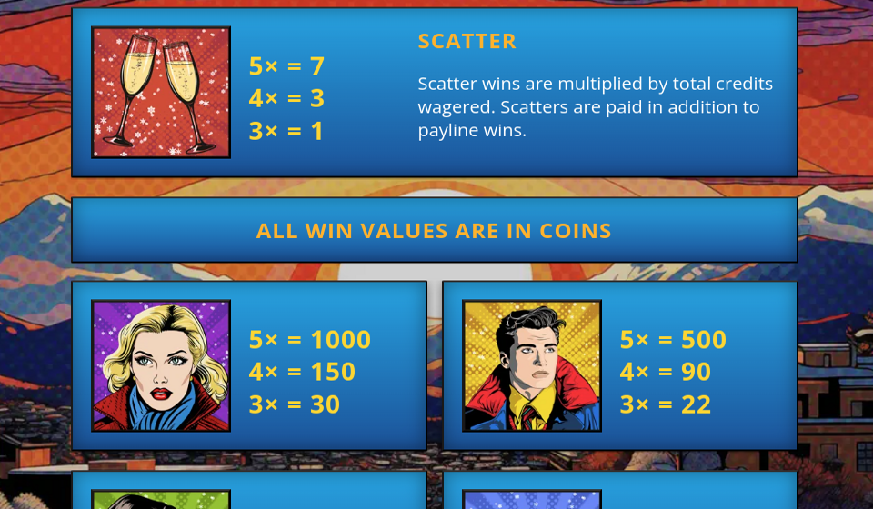 winter heart paytable 1