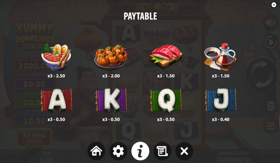 Yummy Dumplings Hold the Spin Slot by Gamzix 🎰 Free Demo Play