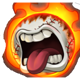 12 burning baseballs scatter 2 symbol