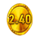 25 coins x3000 scatter symbol