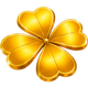 3 flaming clovers gold scatter symbol