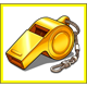 penalty blast gold whistle symbol