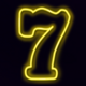 sizzling neon jackpot scatter symbol