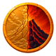volcano golden coins colelct scatter symbol