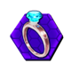 2by2 gaming honey money blue gem ring symbol