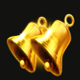 3 coins bell symbol