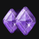 3 coins purple symbol