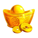 3 fortune pots hold and win gold symbol