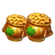 3x5 patrick hold the spin gold pots symbol