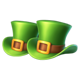 3x5 patrick hold the spin leprechaun hats symbol