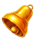 4 fairy flowers hold and win bell symbol