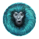 7 monkeys blue symbol