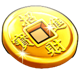 888 gold coin symbol