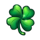 9 pots of gold king millions clover symbol
