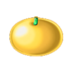 a big cherry orange symbol