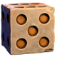 ancient troy dice 5 number symbol