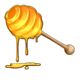 bee keeper honey dipper symbol