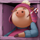 big bad wolf christmas pink pig symbol